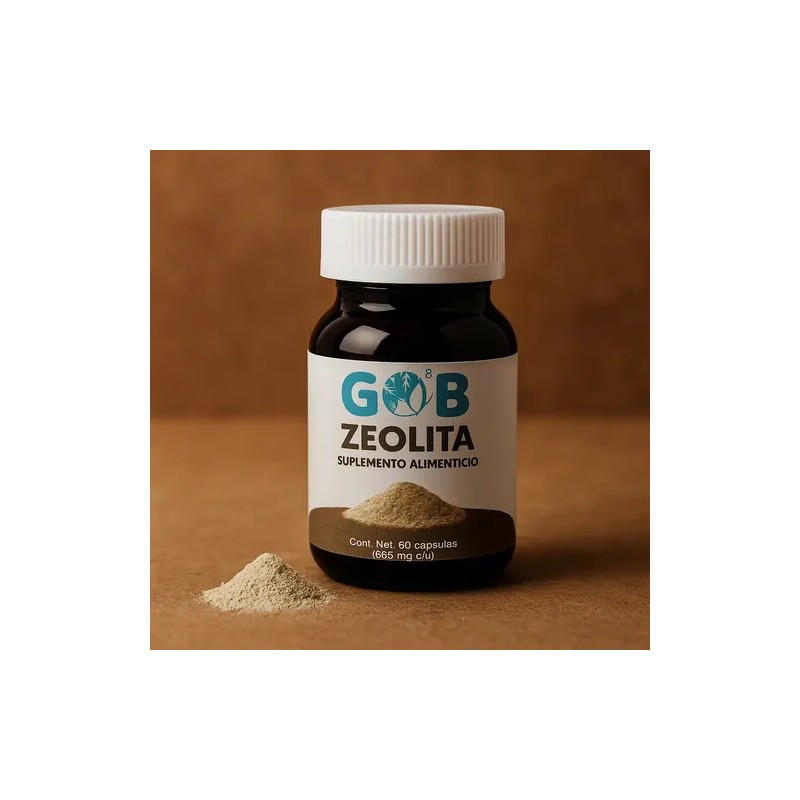 Zeolita Polvo - Go3b - 60 Cápsulas - Suplemento Alimenticio