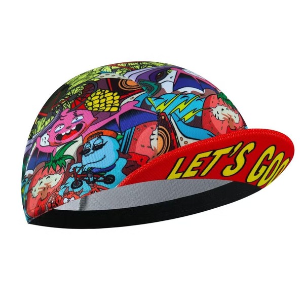 Corsehild Cartoon Cycling Hat Under Helmet Cycling Caps for Unisex