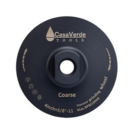 Casaverde Tools 4" Flat Resin Diamond Cup Wheels，Diamond Grinding Wheels with 5/8“-11 Thread for Granite，Marble and Engineered Stone