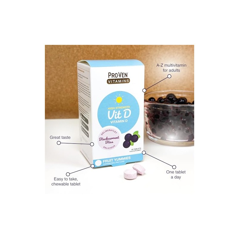 Proven Vitamin D - High Strength 2000 IU Blackcurrant Flavoured