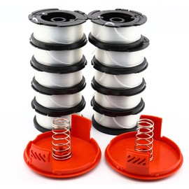 AF-100 Replacement Spool for AF-100-3ZP AF-100-BKP,30-Foot,0.065-Inch,(AF-1003ZP) fits GH900 GH600 GH610 String Trimmer 30ft 0.065" Trimmer Line Replacement Spool Refills (10 Spools+ 2 Caps+2 Springs)