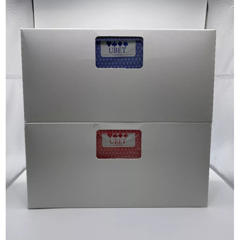 PAULSON Poker Playing Cards UBet Casino (24 Decks) - Red/Blue