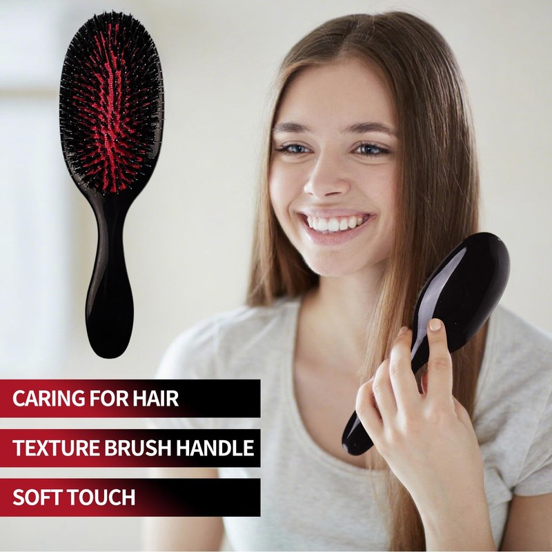 Paddle Hair Extension Brush, Anti-Static Massage for Hair Extensions and