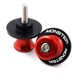 MOWOK For DUCATI For DUCATI MONSTER 695 696 796 797 821 Monster 821 1200 1200S 1200R Motorcycle Accessories M6 Swingarm Spool Slider Stand Screws (Red)