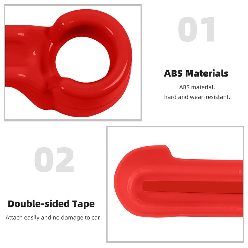 CheroCar for Jeep JK Door Handle Cover Kit & Tailgate