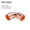 DTGN 3/8 Inch (Inner Diameter) 90 Degree Copper Pipe Fitting