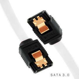 BIGtec 0.15 m SATA Cable S-ATA III Data Cable Connection Cable HDD SSD 6 GBit/s Connector L-Type/L-Type 15 cm Gold-Plated Straight/Straight Serial ATA Locking SATA-3