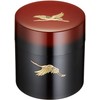 Nakatani Bros 33-4818 Yamanaka Lacquer Tea Bottle Ombre Akei Crane