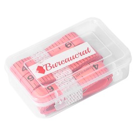 Bureaucrat Measuring Tape - Body Measurement Inch Tape - 60 Inches/150 CMs - Double Side Rulers, Flexible, Portable,Sewing, Dress Making Tailor's Tape (4, Orange, 60 Inches)