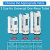 T Tulead Toilet Push Button Valve Replacement Flush Toilet Dual