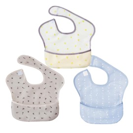 White Lapin 3D Nursery Apron, Machine Washable, Name Tag Included, Baby Apron, Bib, Towel Apron, Nursery School, Recommended for Nursery School Teachers, C Set