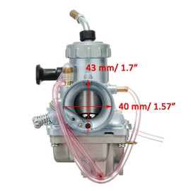 Carburetor for Yamaha YZ80 1981-2001, YZ85 2002-2013, YZ85 Team 2011-2013, RT100 1990-2000, RT180 1990-1998 ATV Quad (Fit: For Yamaha YZ80/YZ85/RT100/RT180 Carb)