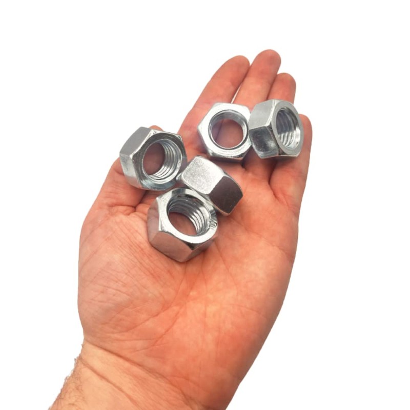 M20 (20mm) Steel Hex Nuts - Standard Thread - Pack