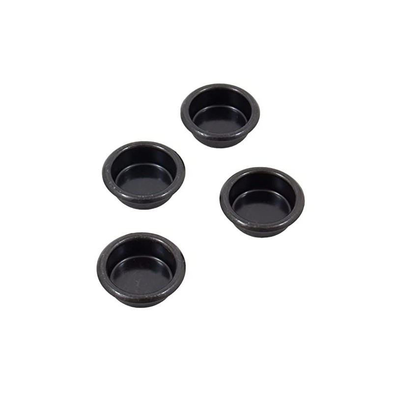 Finger Pull, 3/4 Inches, 4-Count, Matte Black by Stone Harbor