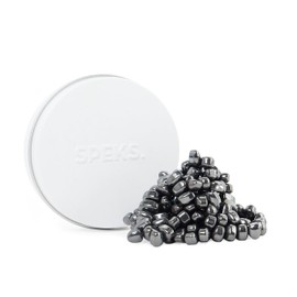 Speks Crags Ferrite Putty, Over 150 Ferrite Stones in a Metal Tin, Seriously Satisfying Fidget Toys for Adults and Desk Toys for Office, White, Small