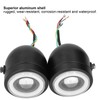 Universal LED Headlamp Double Lamps Round Angel Eyes High Low
