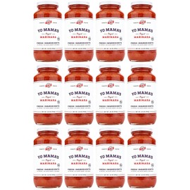 Keto Marinara Pasta Sauce by Yo Mama's Foods - Pack of (12) - No Sugar Added, Low Carb, Low Sodium, Gluten Free, Paleo Friendly, and Made with Whole, Non-GMO Tomatoes.