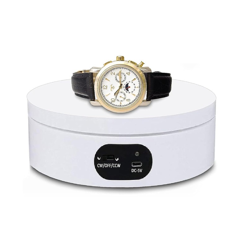 Alnicov 360 Degree Automatic Rotating Display Platform, Mute Motorized Rotating