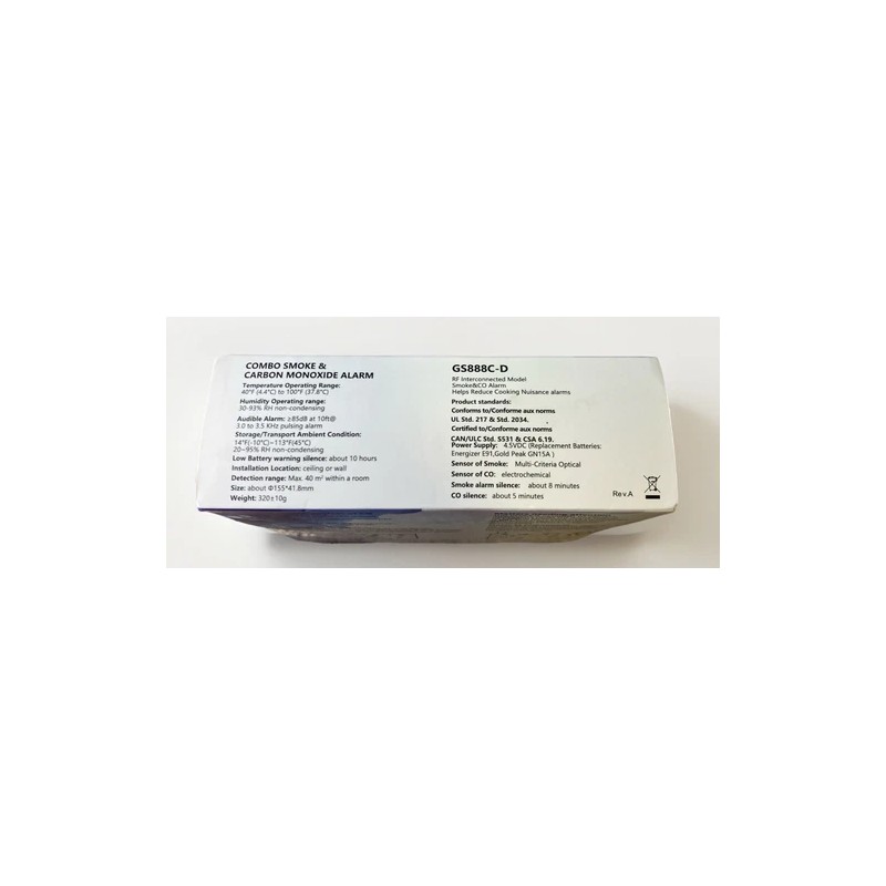 Siterwell Siterlink GS888C-D Wireless Interconnected Smoke/Carbon Monoxide Alarm Newseal
