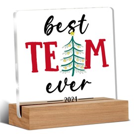 Coworker Christmas Gifts, Team Gifts for Employees, Group Gifts for Coworkers, Office Christmas Decorations, Christmas Desk Decor 4 x 4 Inches