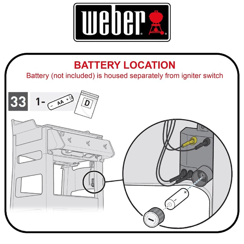 Weber 66220 Igniter Switch for Genesis II and Spirit II