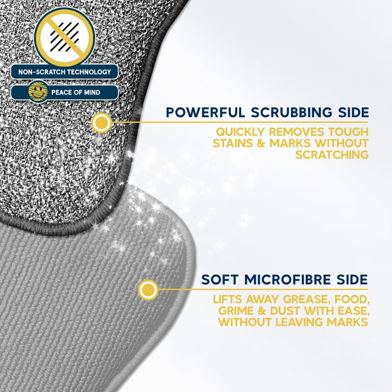 Multi-Purpose Kitchen Pads by Smith’s® | Grey | 6 Pack
