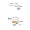 Yamazaki 6112 Magnetic Shin Card Holder, Single, Natural, Top Part:
