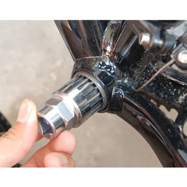 Bynccea Bike Bottom Bracket Removal Remover Tool, 20 Teeth Bike Crank Extractor Spanner Disassembly Repair Tool Compatible with Shimano FSA VP LP