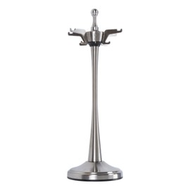 Kitchen Utensil Stand Stainless Steel Space Saving Rotatable Rustproof Kitchenware Storage Rack Silver