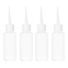 4pcs 50ml Plastic Squeeze Bottles Dispenser, Precision Tip Applicator Bottle,