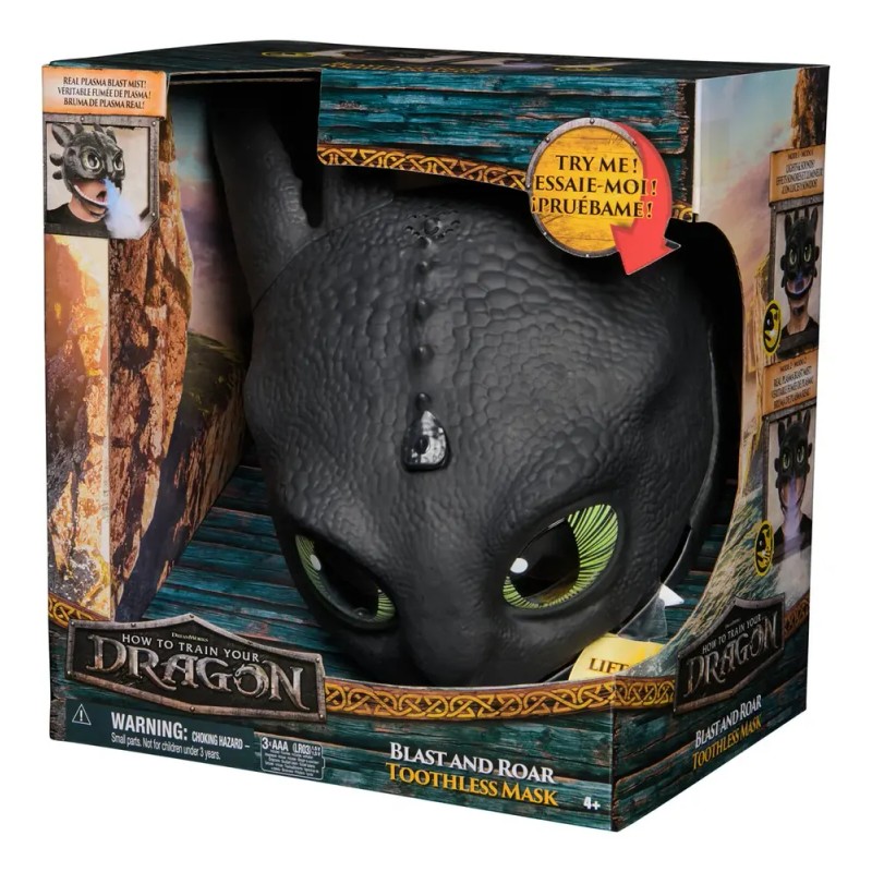 Máscara Electrónica Dragone Chimuelo Sonido Cómo Entrenar A Tu Dragón
