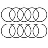 sourcing map Pack of 10 Rubber O Rings 105 mm
