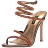 Nine West Women's MASKIL Heeled Sandal, Gold 710, 9