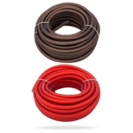 InstallGear 10 Gauge 25ft Black and 25ft Red Power/Ground Wire True Spec and Soft Touch Cable