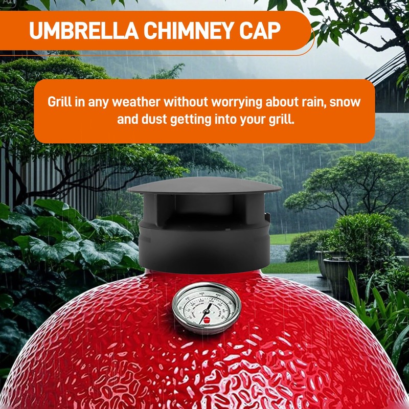 Top Vent Chimney Cap Replacement Parts for Kamado Joe Classic