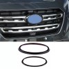 car-attention Gloss Black Front Rear Emblem Badge Logo Trim 2PCS