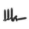 uxcell M3 x 16mm Wood Screws Phillips Flat Head Carbon