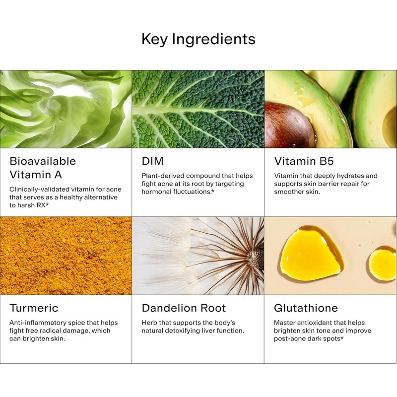 Hormone Balance Supplement with DIM Antioxidants Skin Support Capsules Gluten