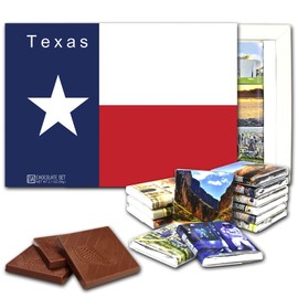 TEXAS STATE Chocolate Gift Set - 1 box, 5 x 7.5 inches - (Texas 12)