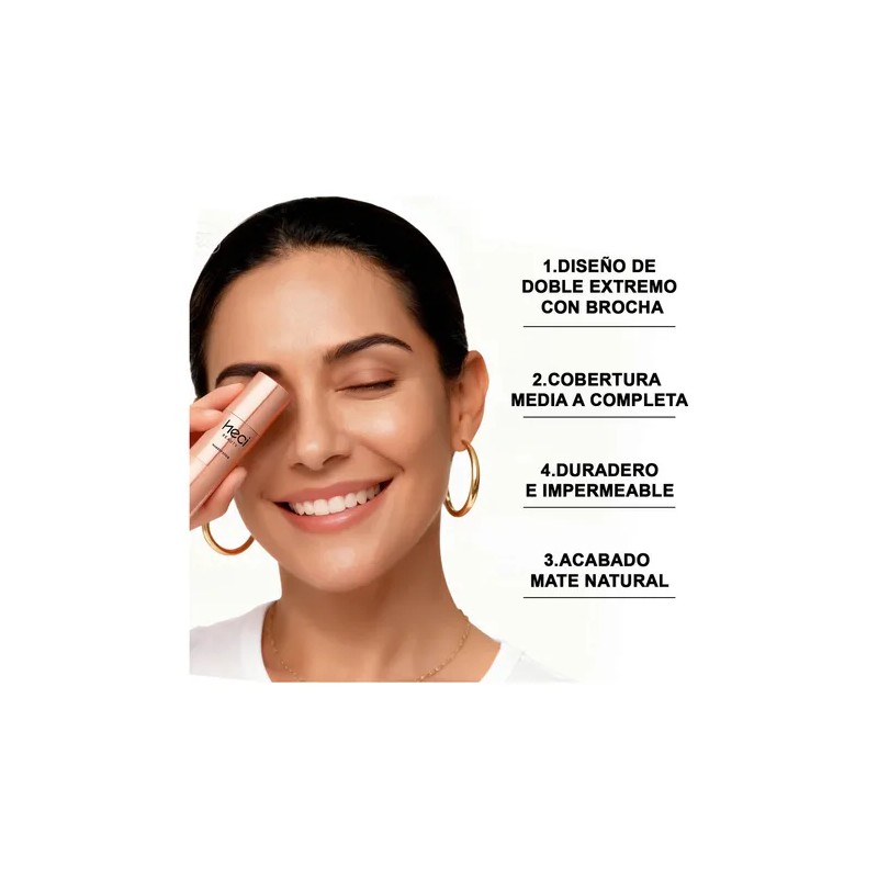 Base De Maquillaje En Barra Correctora Duradera Con Brocha Tono