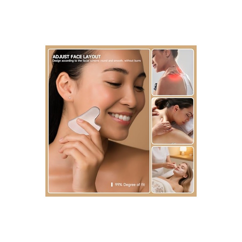 Gua Sha, Herramienta de Guasha Facial, Herramienta de Gua Sha