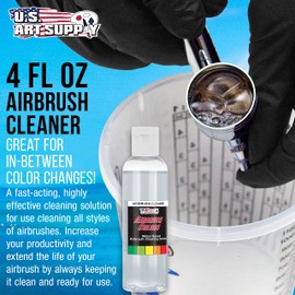 US Art Supply 4-Ounce Airbrush Cleaner Airbrush Paint