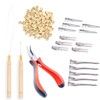 JFFX Hair Extensions Tools, Kits for Micro Link Hair Feather