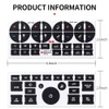 AC Dashboard Button Repair Kit Stickers - Decal Replacement Suitable