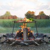 Onlyfire 18" Campfire Grill Griddle, Double Sided Reversible Portable Campfire