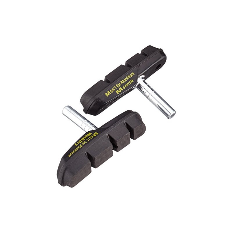 SHIMANO Unisex M65t Brake Shoes, Black, 1 Pair EU