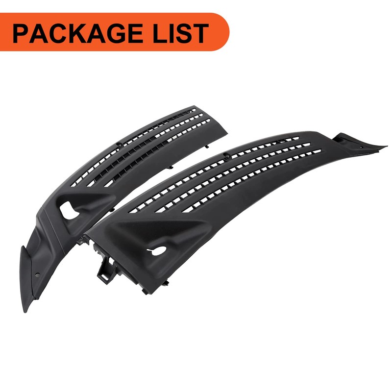 ECOTRIC Windshield Wiper Cowl Cover Panel Compatible with 2004-2008 Ford