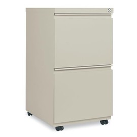 Alera ALEPBFFPY Pedestal File Cabinet, 15-7/8w x 19-1/4d, Putty