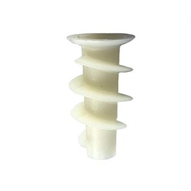Plasterboard Dowels Plastic 25 mm – Pack of 25 for Lightweight Panels with Setting Tool