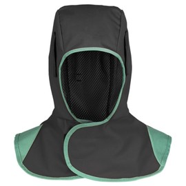 Welding Hood Flame Retardant Fabric, Welding Hood with Breathable Liner, with Neck Shoulder Drape and Velcro, Adjustable Head Size, Breathable, Washable, for Welders Match, Black